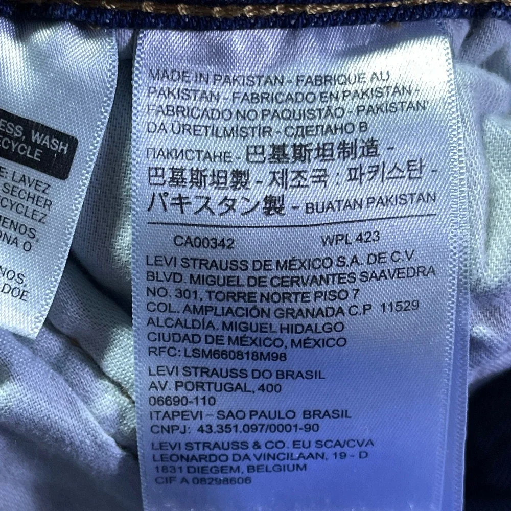 Levi's 511 Slim Fit Jeans Men's‎ W29 L30 Dark Wash Denim Everyday Casual Outdoor